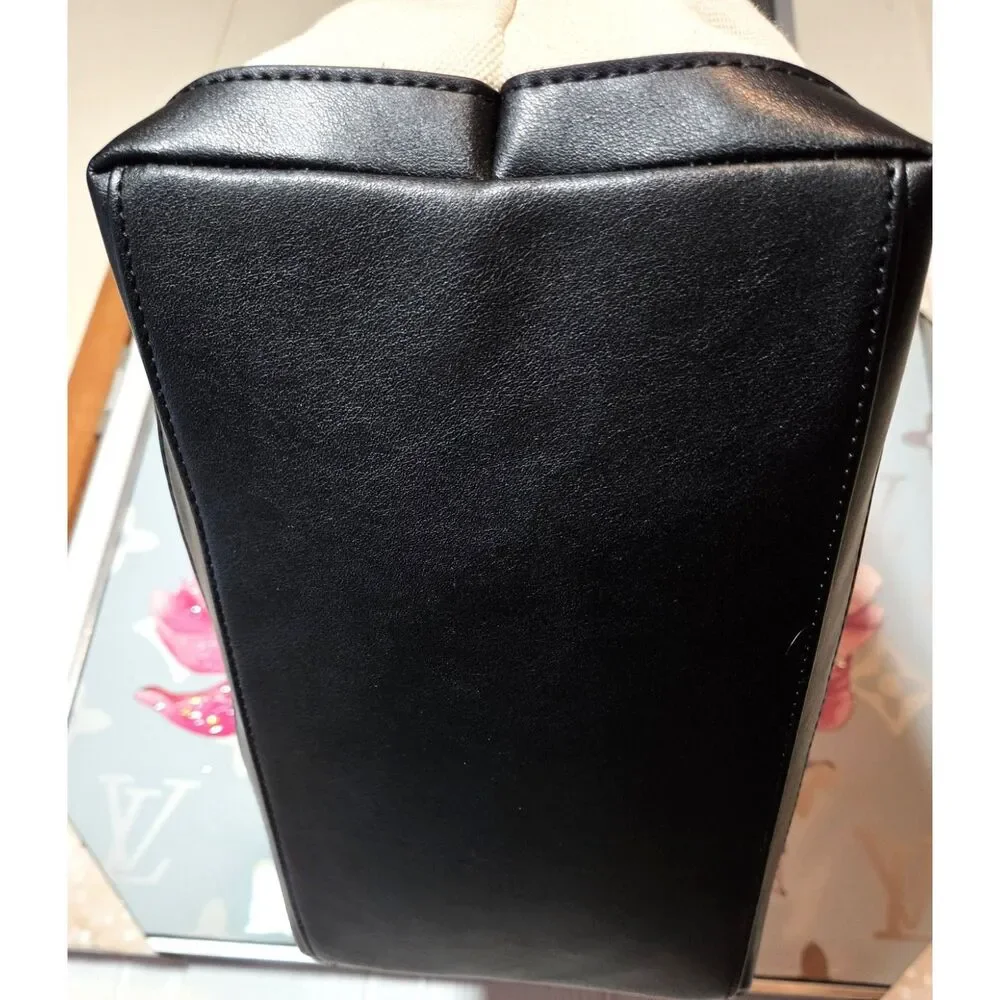 Free Assembly Canvas Tote Bag – Black & Natural – NWT